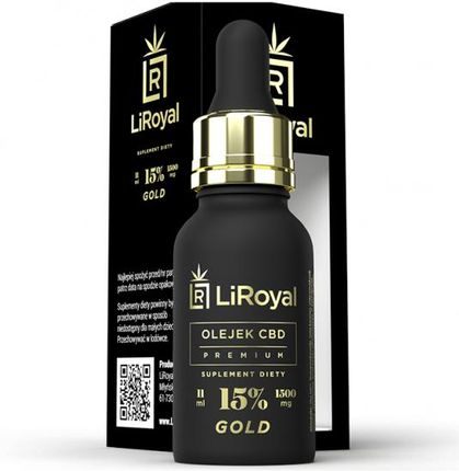 LiRoyal olejek konopny CBD Gold 15% + witaminy ADEK 11ml