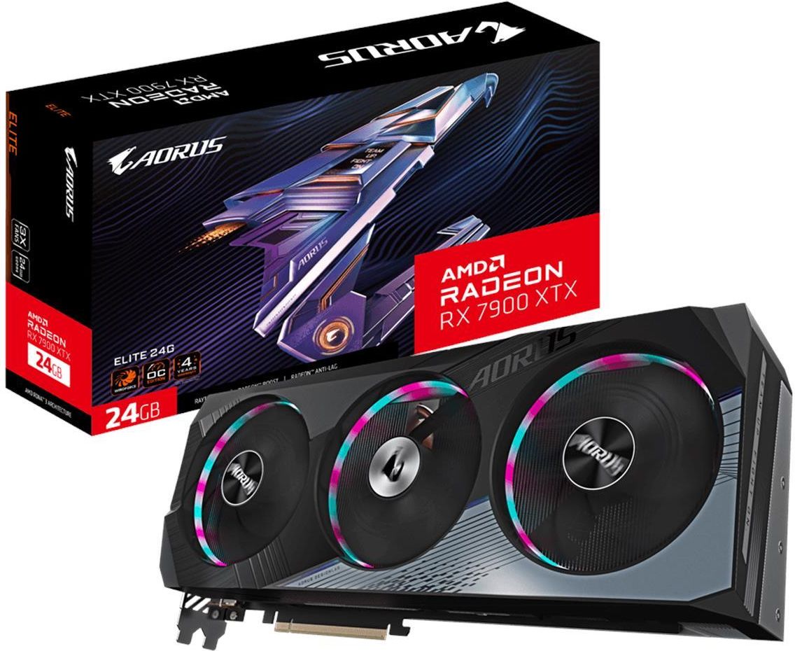 GIGABYTE Radeon RX 7900 XTX AORUS Elite 24GB GDDR6 (GVR79XTXAORUSE24GD ...