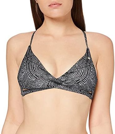 Damskie bikini O'Neill Pw Baay Mix Top Black Aop With White 34