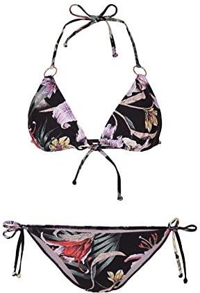 O'Neill Women Capri Bondey Fixed Set Bikini, Black AO, 34