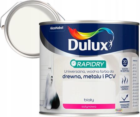 Dulux Rapidry Biały Satynowy 0,4L