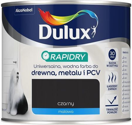 Dulux Rapidry 0,4L Czarna Matowa