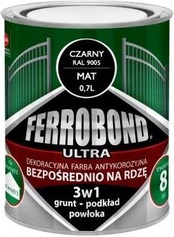 Ferrobond Den Braven Ultra Czarny Mat 0,7L