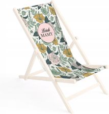 Siedzisko Na Leżak Drewniany Plażowy Ogród 131X44