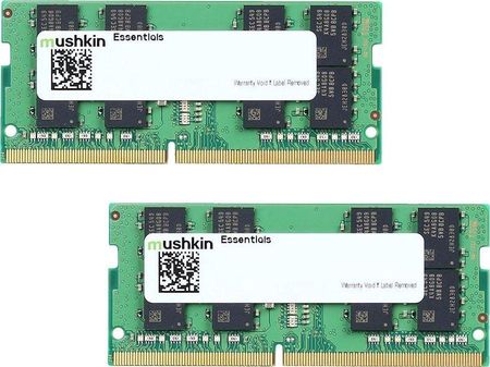 Pamięć RAM Mushkin Essentials DDR4 64GB 2933 MHz CL21 SODIMM (MES4S293MF32GX2)