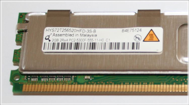 QIMONDA RAM 2GB FB-DIMM DDR2 667MHz PC2-5300 ECC Fully Buffered DIMM ...