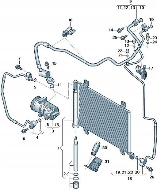 Seat Oe 7H0820898 Oring Klimatyzacji - Opinie i ceny na Ceneo.pl