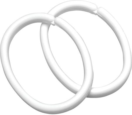 Sealskin Clips Rings kółka do zasłon prysznicowych (12 w zestawie) białe (252060210)