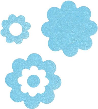 Sealskin samoprzylepne antypoślizgowe naklejki Bath Flower winyl (7 w zestawie) niebieskie (311000220)