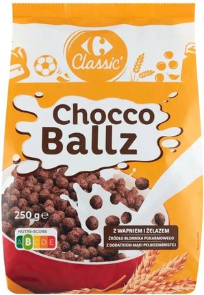 Carrefour Classic Chocco Ballz Kuleczki zbożowe o smaku czekoladowym 250 g