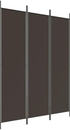 vidaXL Parawan 3 panelowy brązowy 150x200cm tkanina (350179)