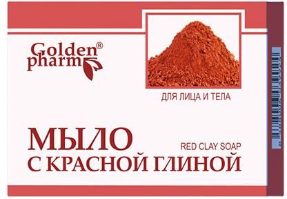 Golden Pharm Mydło W Kostce Z Czerwoną Glinką Trądzik Różowaty I Rozszerzone Naczynka 70 g