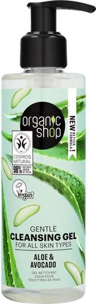 Eurobiolab Organic Shop Aloe Avocado Delikatny Żel Do Mycia Każdego Typu Cery 200 ml