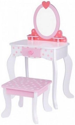 Tooky Toy Drewniana Toaletka Dziecięca Z Krzeszłem