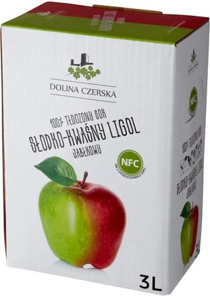 Dolina Czerska 100% tłoczony sok jabłkowy słodko-kwaśny ligol 3 l