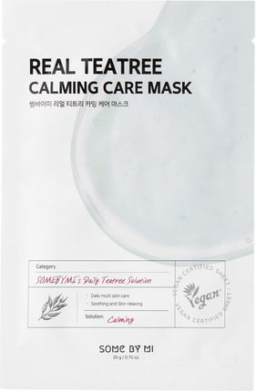 Some By Mi Real Teatree Calming Care Mask Łagodząca Maska W Płachcie 20 g