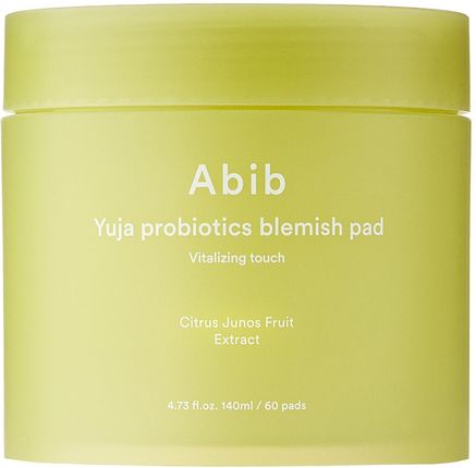 Abib Yuja Probiotics Blemish Pad Vitalizing Touch Rozświetlające Płatki Do Twarzy 140 ml