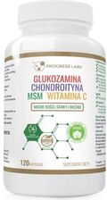 Best Store  Progress Glukozamina Wegańska Chondroityna Z Algi Msm Witamina C Vege 120kaps
