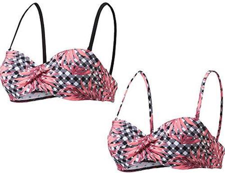 Firefly damskie bikini górne Maggy II wielokolorowa Vichy/Flower 36C