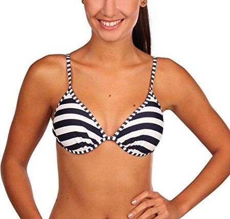 eleMar Damski top bikini, damski, top bikini, Pazifik/Weiß