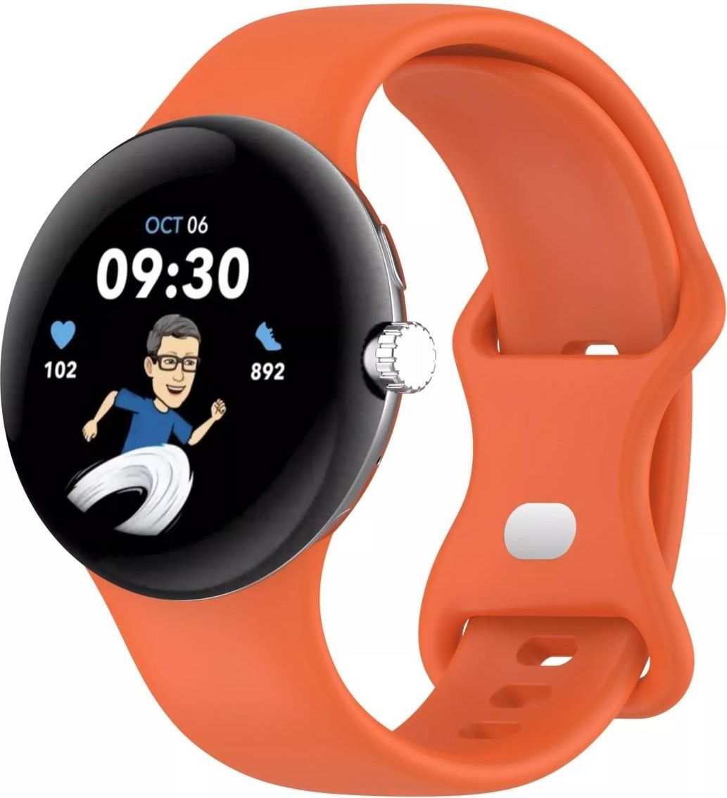 SILICONE SMOOTH GOOGLE PIXEL WATCH ORANGE - Opinie i ceny na Ceneo.pl