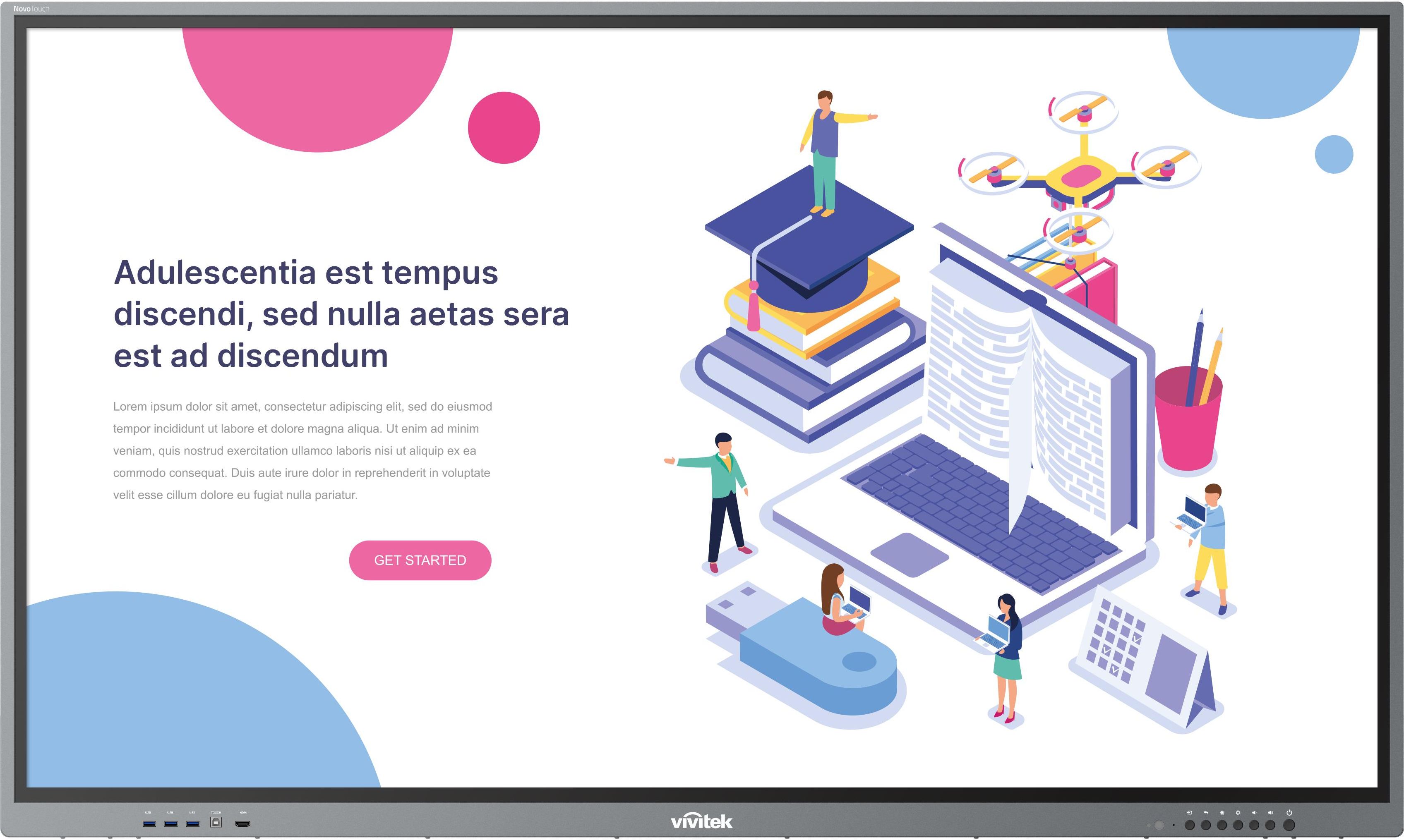 фото Інтерактивна дошка Vivitek BK750I (1DI036)