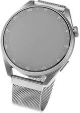 Mediolański Pasek Fixed Mesh Strap 18mm Do a, Srebrny