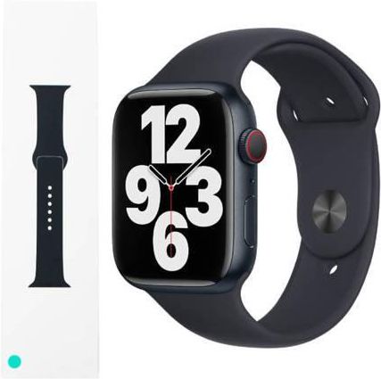 Apple Watch 1/ 2/ 3/ 4/ 5/ 6/ 7 Series 38/ 40/ 41 mm pasek Sport Band MKU83ZM/A - czarny (Midnight)