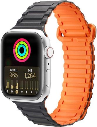 Dux Ducis Strap (Armor Version) Pasek Apple Watch Ultra, Se, 8, 7, 6, 5, 4, 3, 2, 1 (49, 45, 44, 42  Mm) Silikonowa Magnetyczna Opaska Bransoleta C...