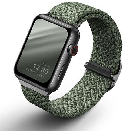 UNIQ pasek Aspen Apple Watch 44/42mm Braided zielony/cypress green