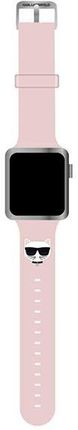 Karl Lagerfeld Pasek Klawlslcp Apple Watch 42/44/45Mm Różowy/Pink Strap Silicone Choupette Heads