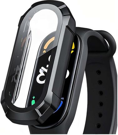 Etui ochronne 2w1 nakładka wbudowane szkło do Xiaomi Mi Band 7 / 7 NFC Alogy Classic Case Czarne