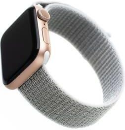 Pasek wymienny FIXED Nylon Strap na Apple Watch 42/44/45/49 mm - bílošedý (FIXNST-434-WHGR)
