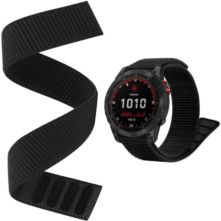 GARMIN Fenix   Fenix  Fenix Plus バンド 交換ベルト  ForeAthlete 945 Forerunner 935、Approach S62 Quatix ガーミン 交換用バンド 腕時計バンド スマートウォッチバンド 高品質シリコン  交換ベルト 軽量 耐久性 調整可能 235mm-195mm腕首フィット