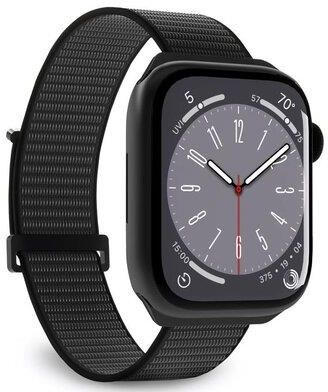 Pasek PURO Nylon Sport do Apple Watch (38/40/41mm) Czarny