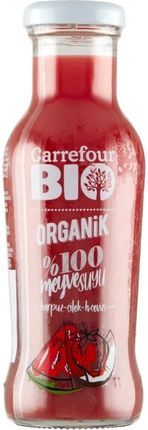 Carrefour Bio Ekologiczny sok arbuzowo-truskawkowo-kokosowy 250 ml