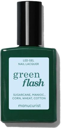 Manucurist Green Flash Led Gel Nail Lacquer Lakier Do Paznokci 15Ml Light Blue