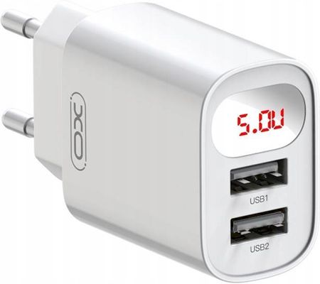 Xo 2x USB 2,4A biała z wyśw (L95)