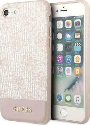 Guess Etui Guhci8G4Glpi Apple Iphone Se 2022/Se 2020/8/7 Różowy/Pink Hard Case 4G Stripe Collection