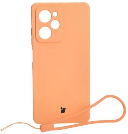 Bizon Etui Case Silicone Sq Do Xiaomi Poco X5 Pro Pomarańczowe