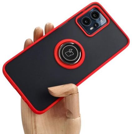 Bizon Etui Case Hybrid Ring Do Motorola Moto G13/G23/G53 5G Czerwone