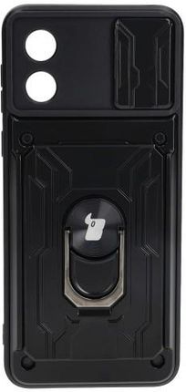 Bizon Etui Case Camshield Card Slot Ring Do Motorola Moto E13 5G Czarne