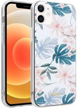 Crong Etui Flower Case Do Apple Iphone 12 Mini Biały