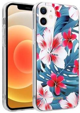 Crong Etui Flower Case Do Apple Iphone 12 Mini Zielony