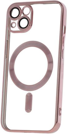 Telforceone Nakładka Color Chrome Magsafe Do Iphone 14 Plus 6 7" Różowo-Złota