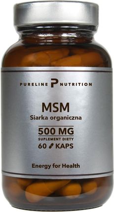 Siarka organiczna MSM w kapsułkach Pureline Nutrition 60 kaps