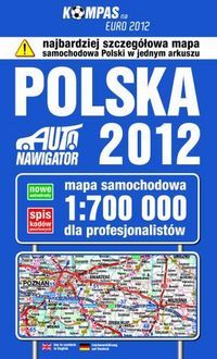 samochodowa mapa polski 2012 Polska. Mapa samochodowa dla profesjonalistów wyd. 2012.   Ceny i 