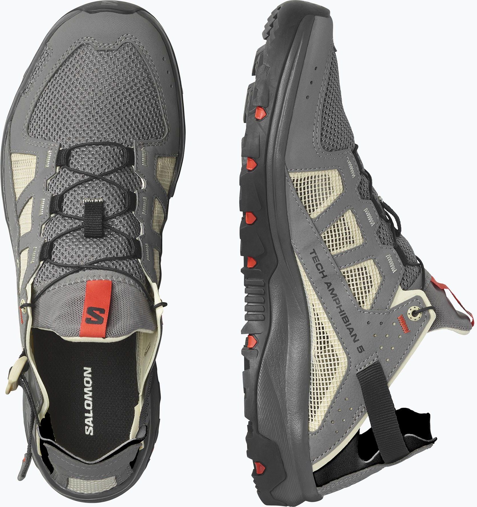 Buty trekkingowe Salomon Techamphibian 5 Ciemnoszare