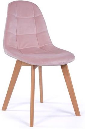 Home Design Krzesło Skandynawskie Welurowe Vegas Różowe 120