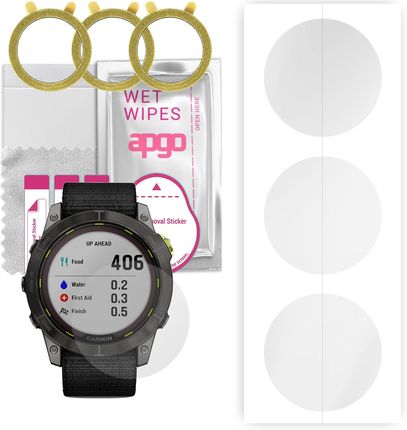 Apgo 3x Folia hydrożelowa do Garmin Enduro 2 - Smartwatch Hydrogel Protection Ochrona na ekran smartwatcha